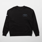 Black sweatshirt with a logo on the chest against a light gray background - Upper Park Athletics Sweater Set