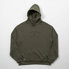 Green hoodie with 'Upper Park' logo on a white background - Upper Park Athletics Hoodie Set