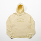 Light yellow hoodie with 'Upper Park Sporting Goods' text on a white background- Upper Park Athletics Hoodie Set