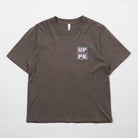 Upper Park Discovery Graphic Women's Tee - Grey t-shirt with a logo on the chest against a white background