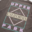 Upper Park Discovery Graphic Women's Tee - Grey t-shirt with 'Upper California Park' graphic design