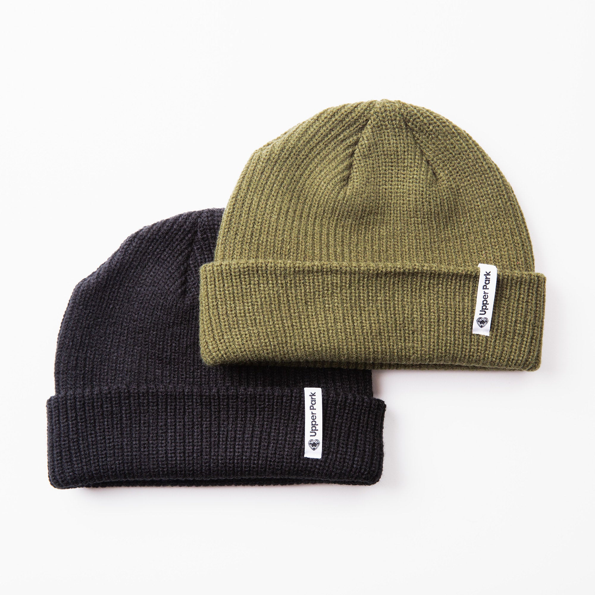 Upper Park Skinny Label Beanie - Cable Beanie - Fisherman Style