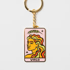 Virgo Key Chain Gold Metal - Zodiac Key Chain