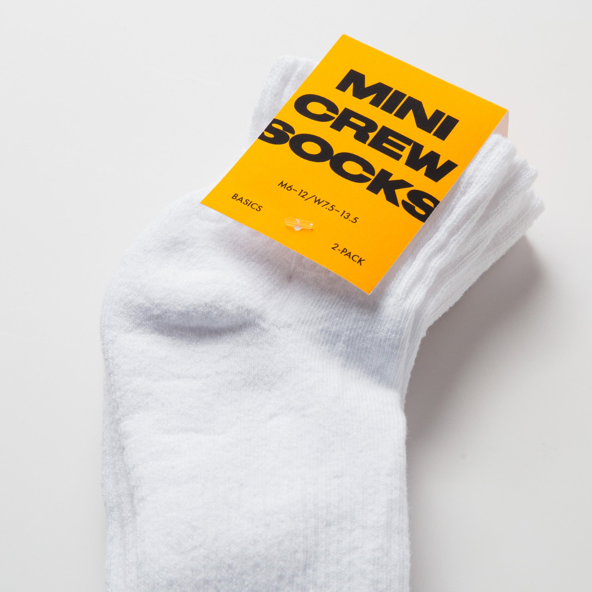 White Mini Crew Socks Upper Park Basics