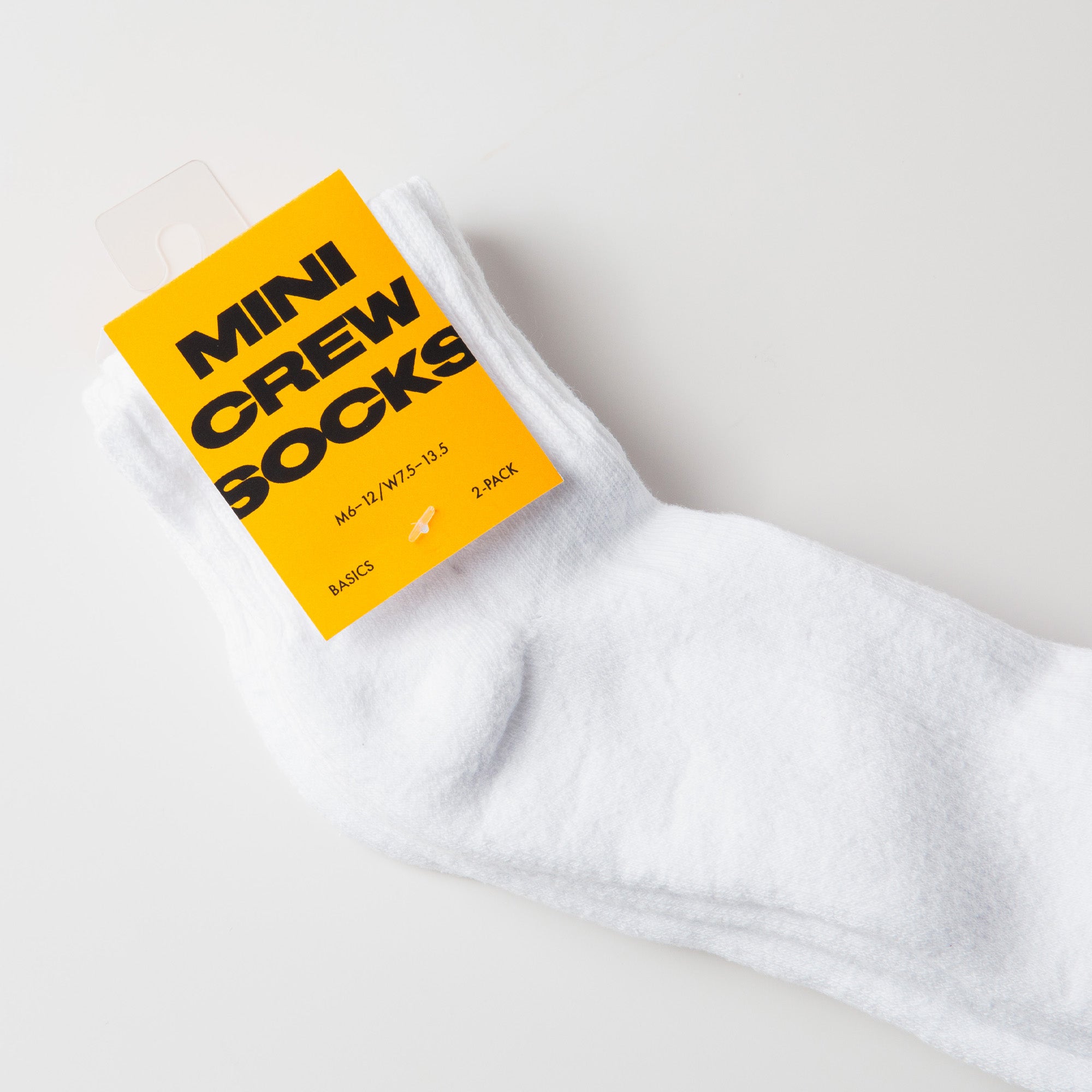 White Mini Crew Socks Upper Park Basics