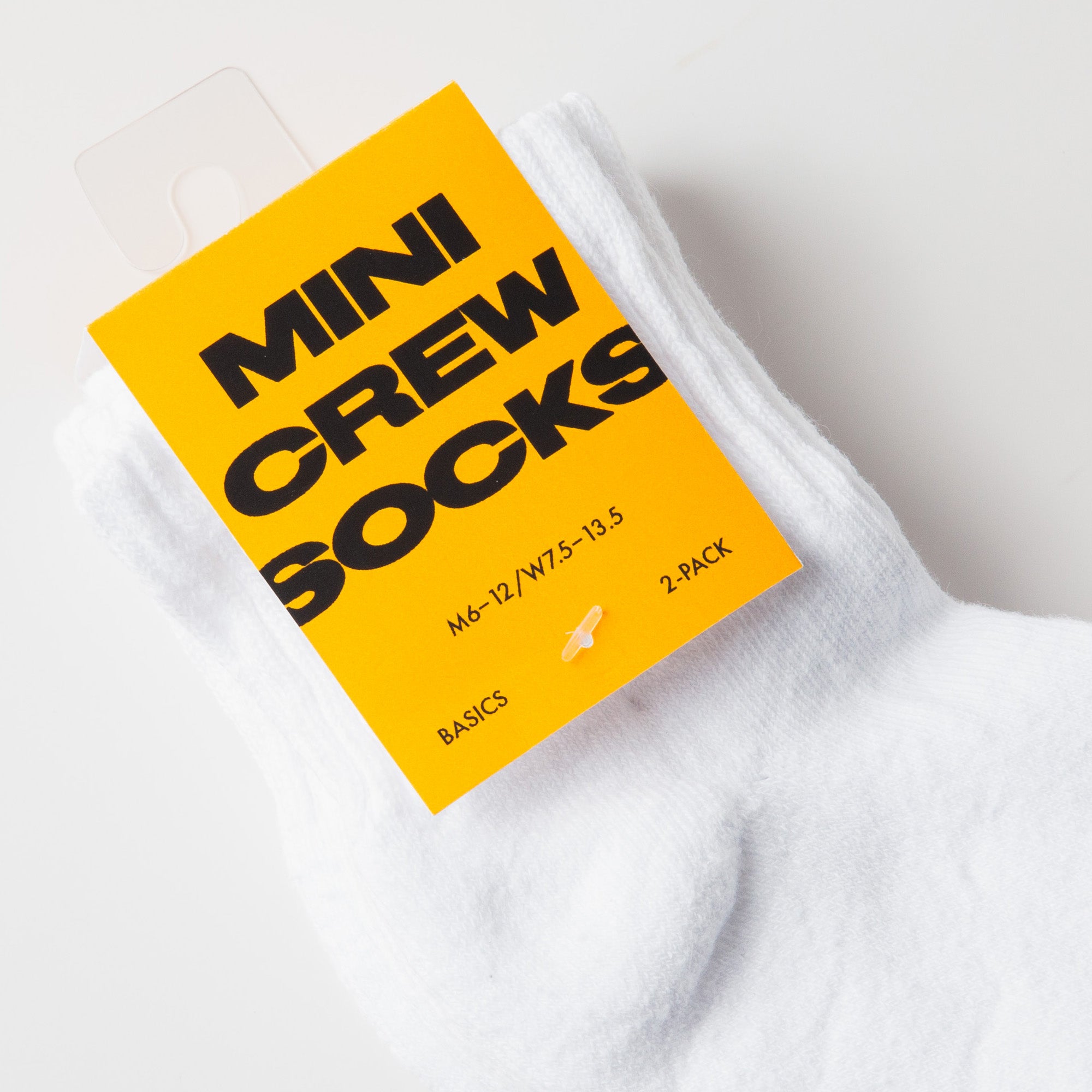 White Mini Crew Socks Upper Park Basics