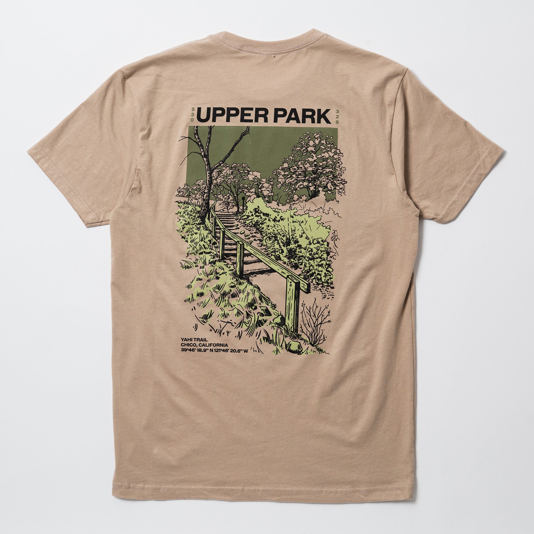 Yahi Trail Upper Park Landmark Series Shirt - Bidwell Park - Chico, CA Clothing