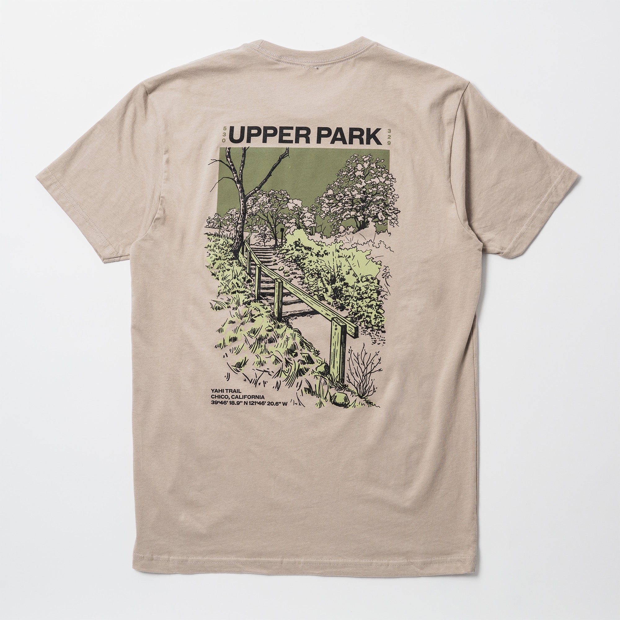 Yahi Trail Upper Park Landmark Series Shirt - Bidwell Park - Chico, CA Clothing