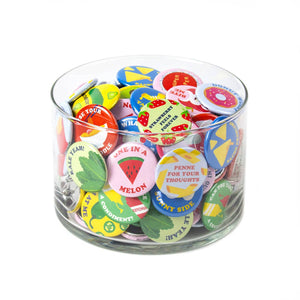 Seltzer Goods - Fun Food Button Assortment (132 Buttons)