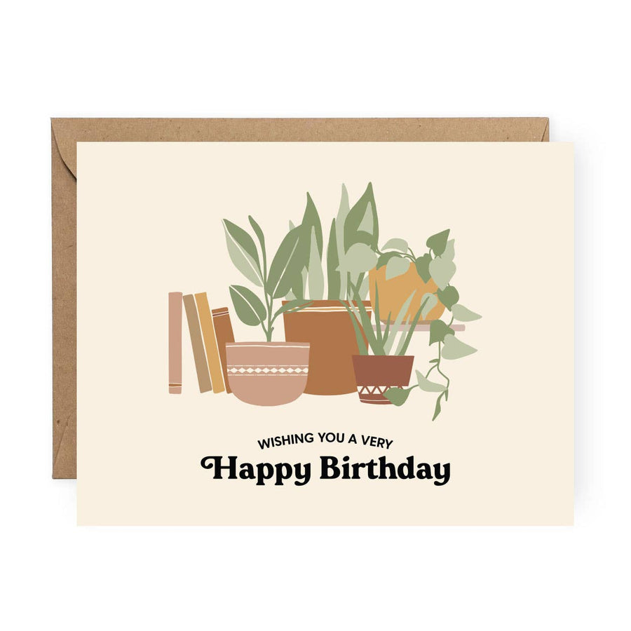 The Anastasia Co - Wishing You a Very Happy Birthday Plant Greeting Card