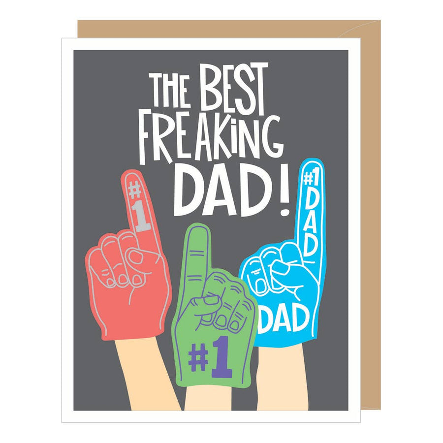 Apartment 2 Cards - Foam Finger Dad Father's Day Card