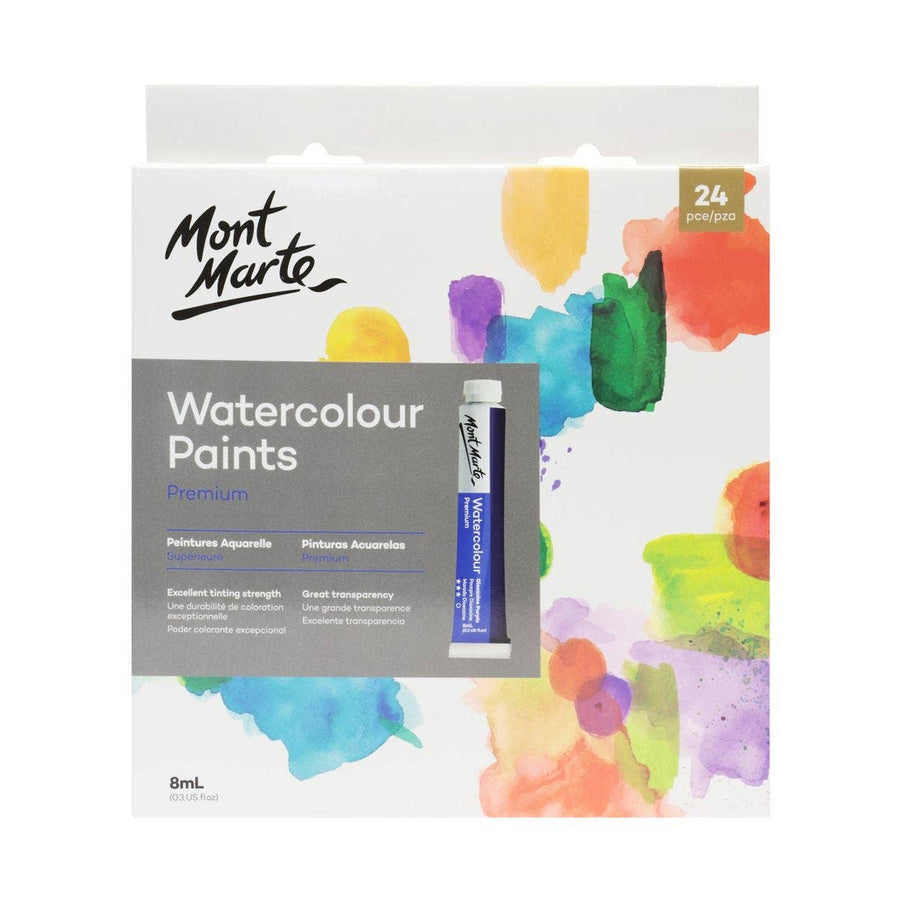 Mont Marte Usa, Inc. - Watercolor Paints Premium 24pc x 8ml (0.3oz)