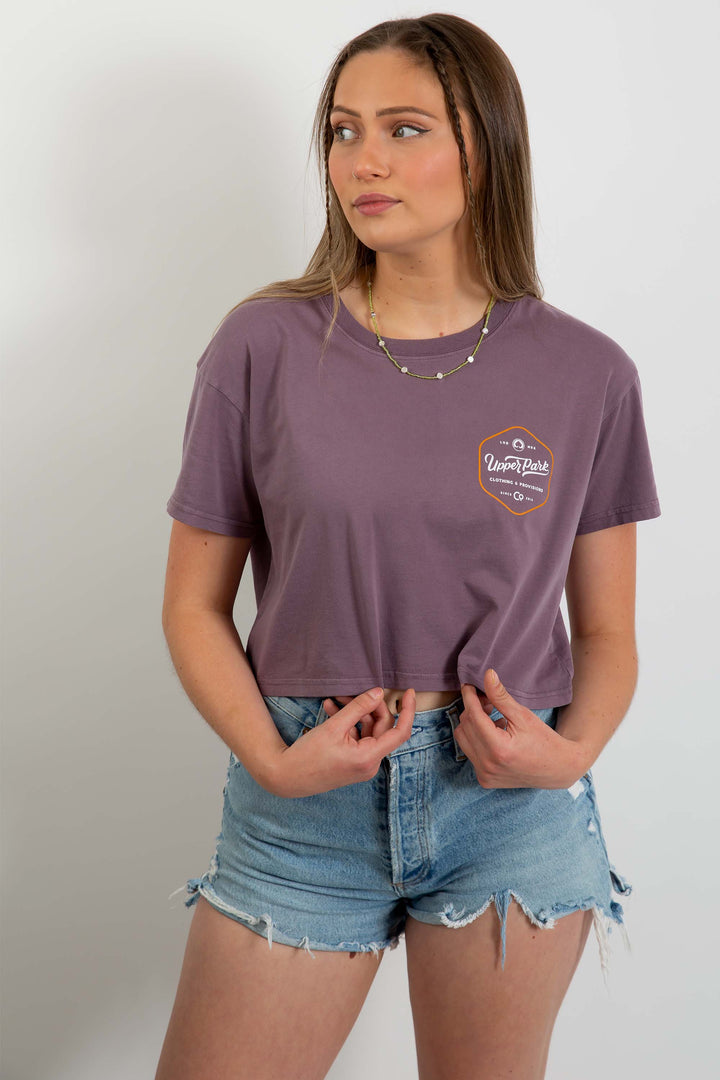 720 Graphic Faded Crop Tee