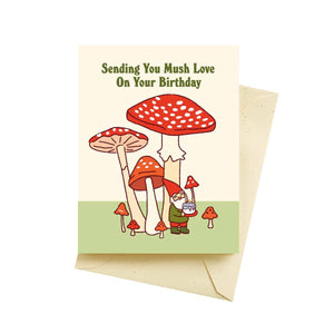 Seltzer Goods - Gnome Mushroom Birthday Cards