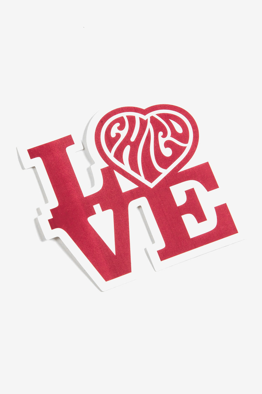 Psychedelic Love Chico Sticker - Maroon