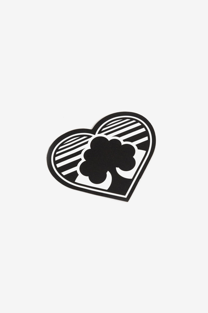 Small Heart Sticker - Black