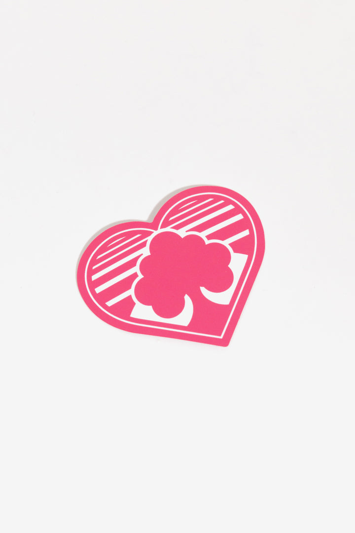Small Heart Sticker - Pink