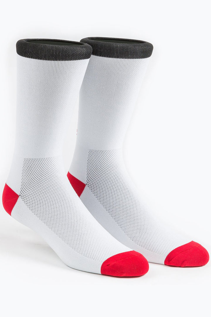 White/Red UPR PRK Socks