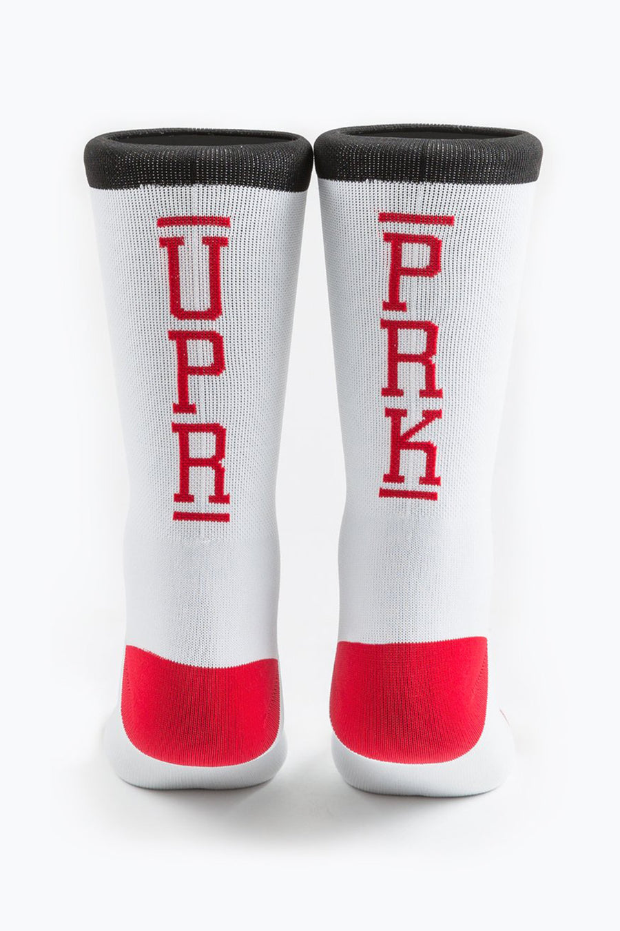 White/Red UPR PRK Socks