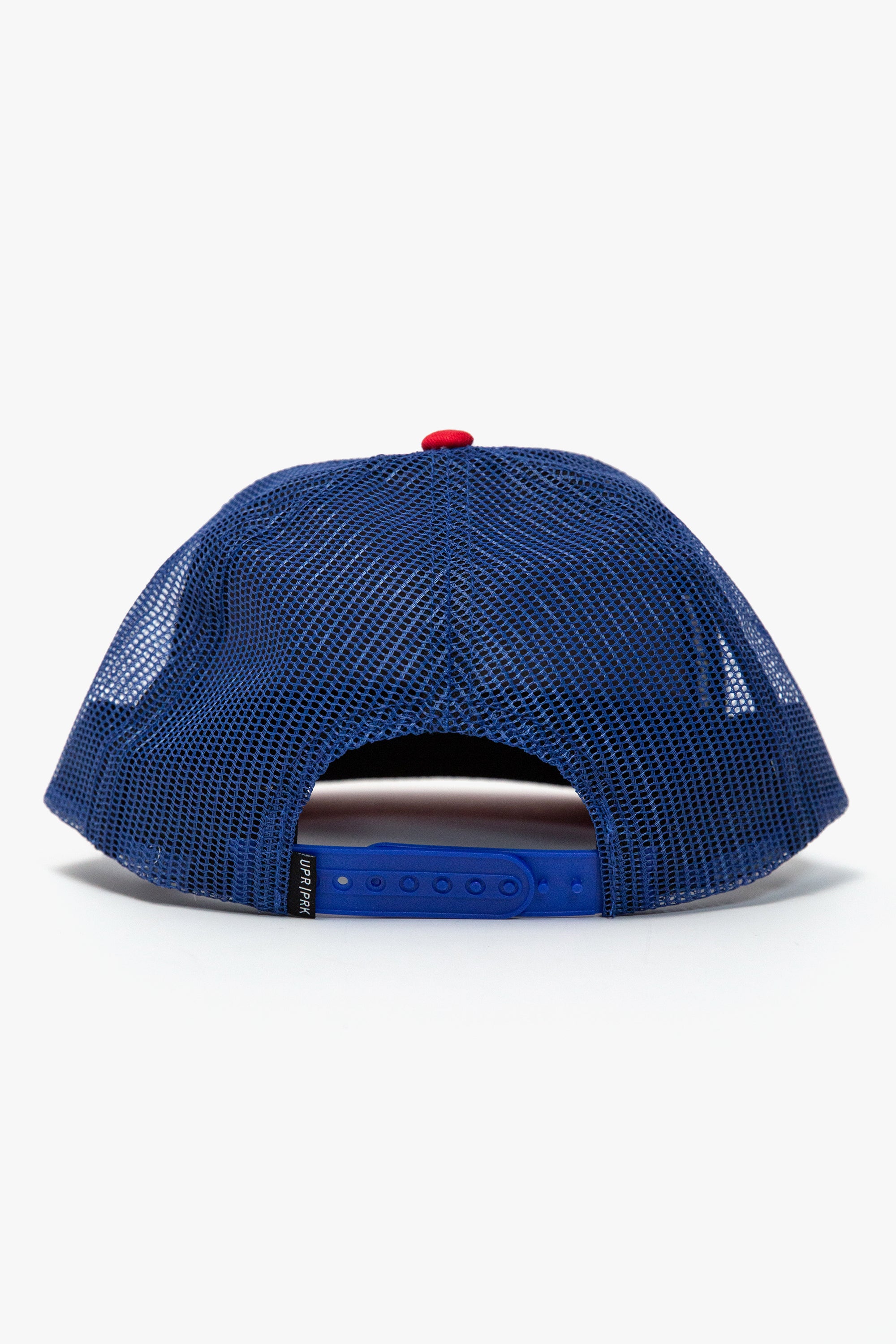 Upper Park Hat - Back Side Labeling - Red White and Blue