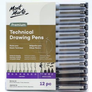 Technical Drawing Pens Premium 12pc
