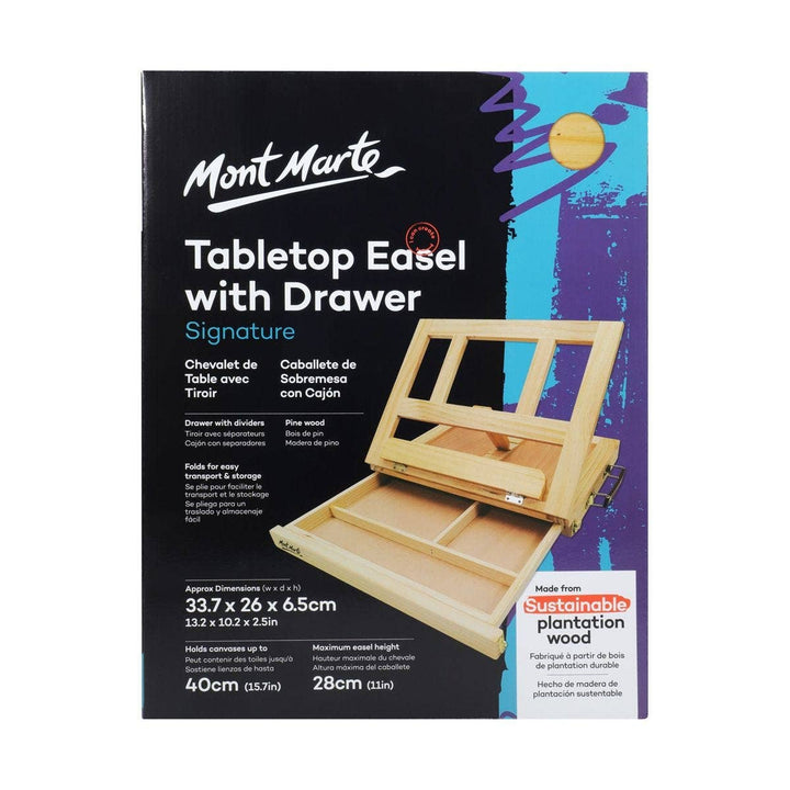 Mont Marte Usa, Inc. - Table Easel with Drawer Signature