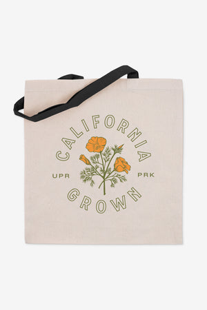 California Grown Tote Bag - Budget Colored Handles