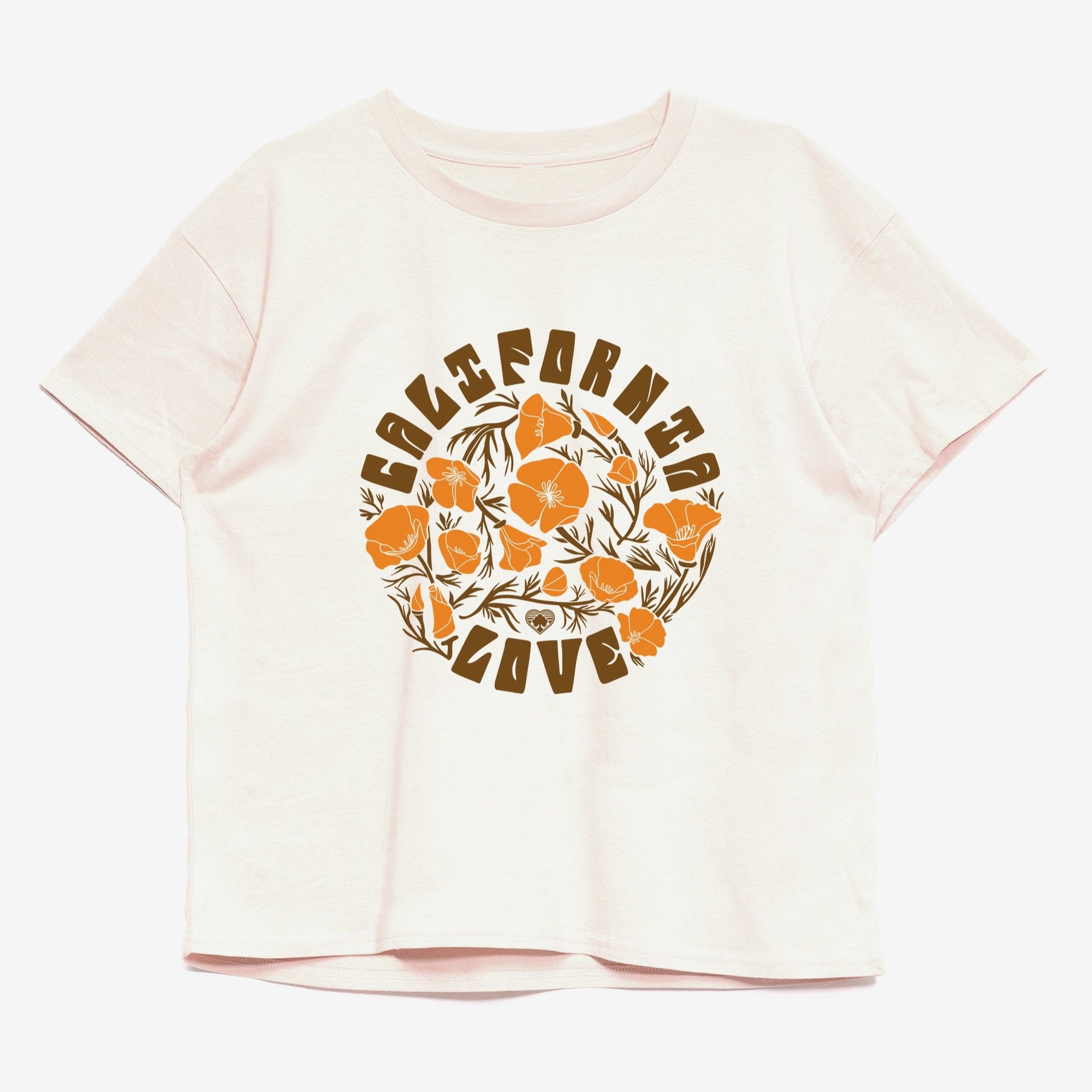 California poppy love routine tee - Upper Park Clothing - Chico, Ca