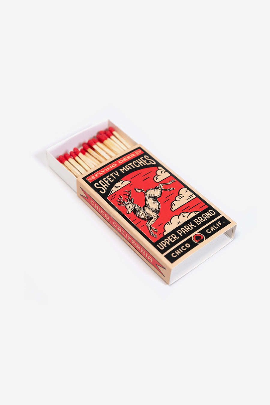 Flying Deer Safety Matches - 4" Box