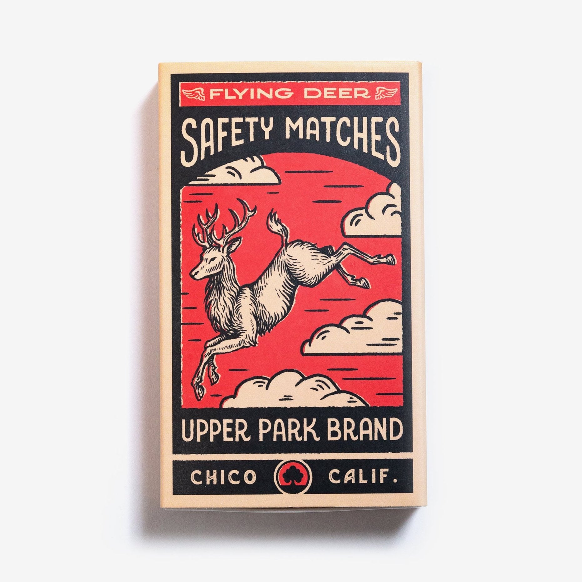 Flying Deer Upper Park Brand Safety Matches - Chico, California - Upper Park Clothing