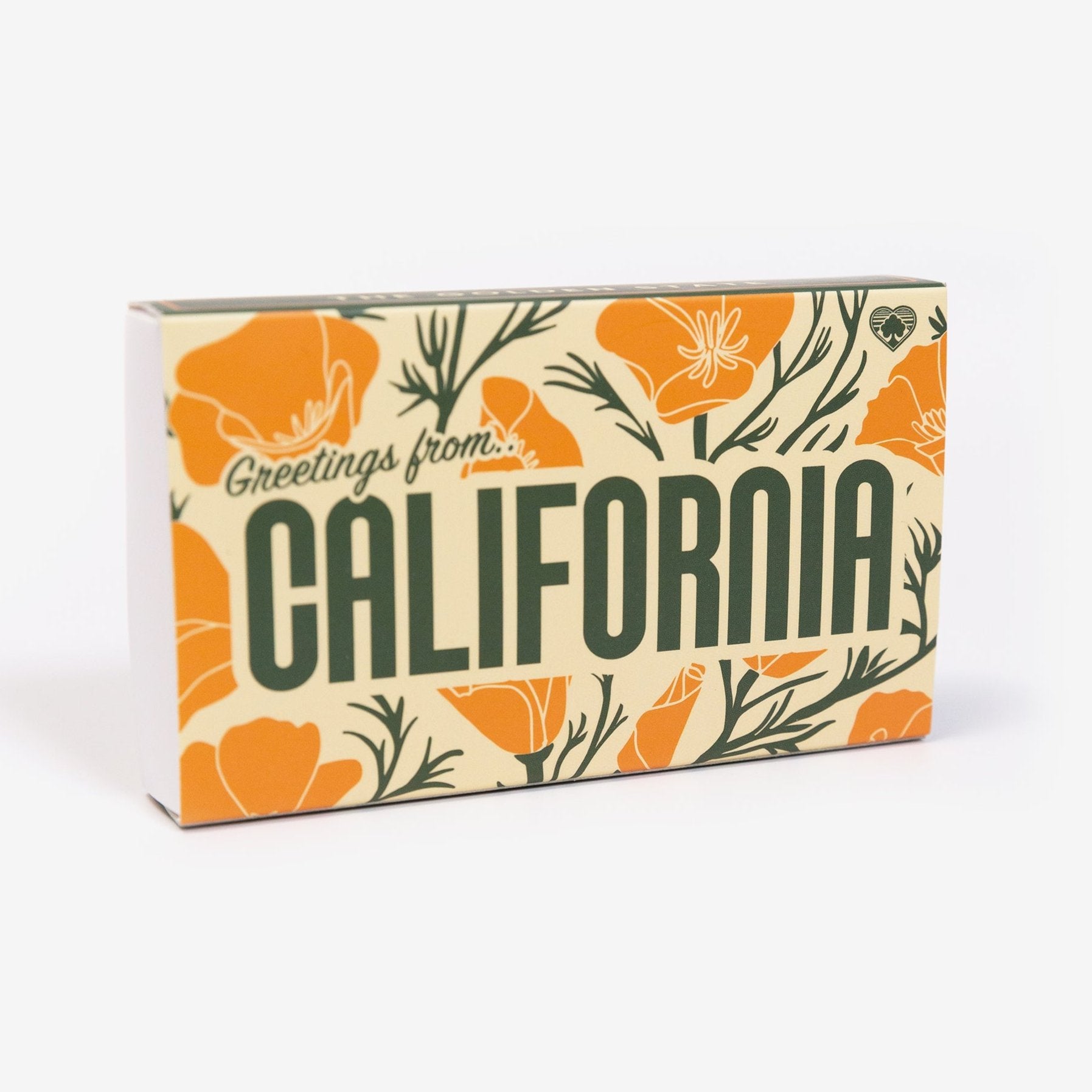 Greetings From California Matches - The Golden State - Poppy - Vintage Style Home Decor