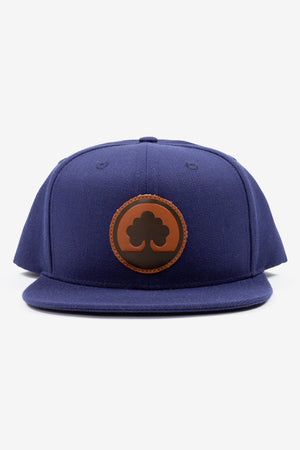 Leather Tree Mid-Pro Hat - Navy Blue