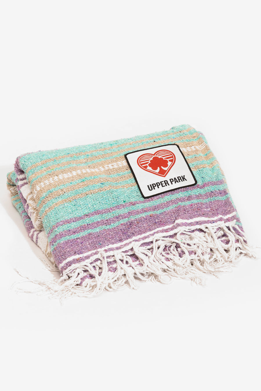 Mexican Blanket - Light Purple/Mint/Tan/White
