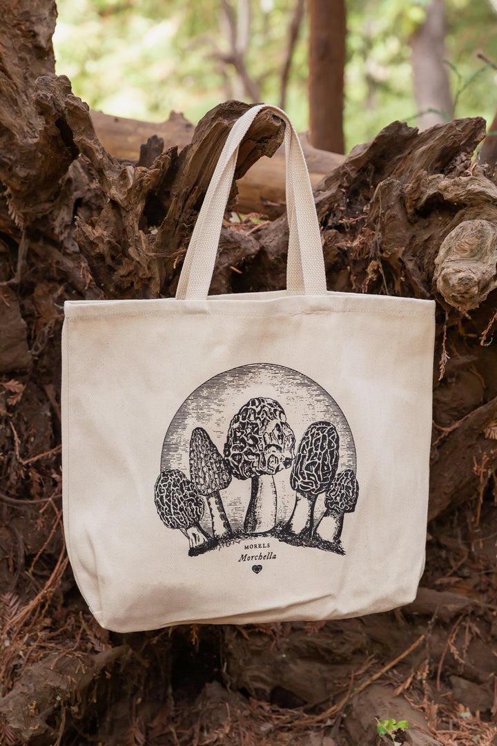 Morel Mushroom Tote Bag