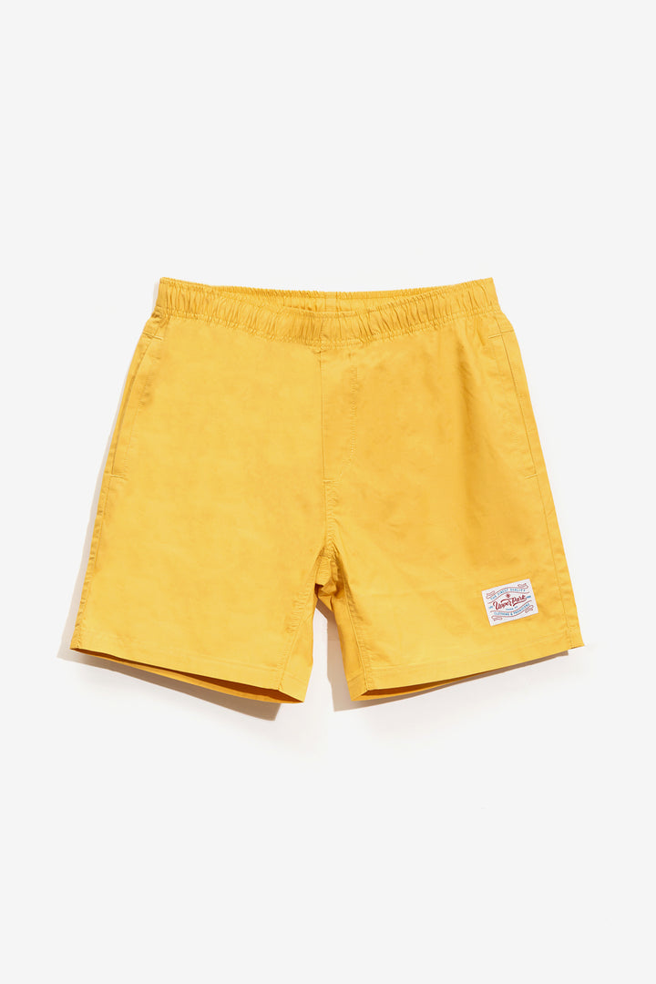 Retro Pro Label 17" Beach Shorts - Mustard