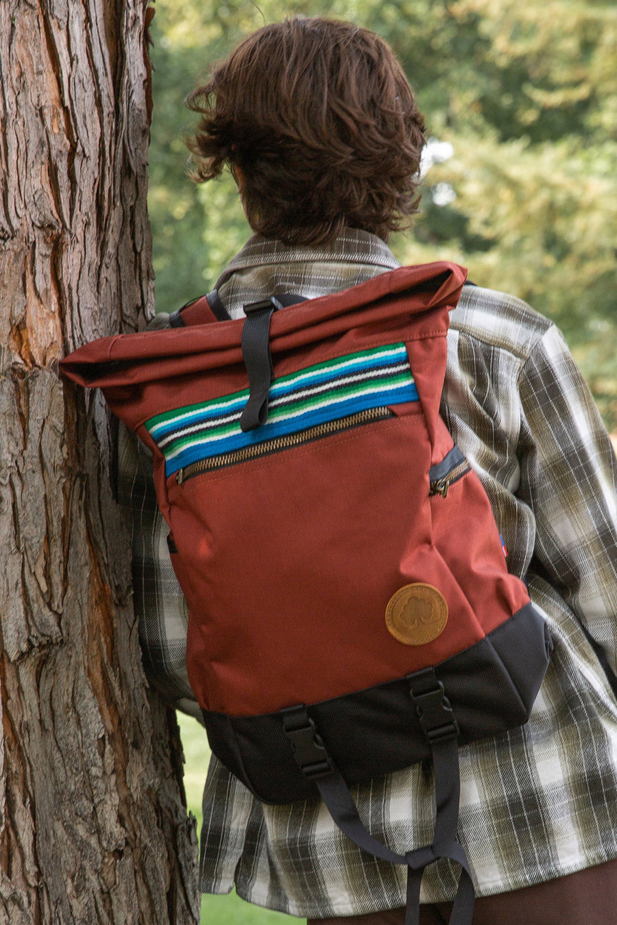 Sycamore Roll Top Backpack - Brick